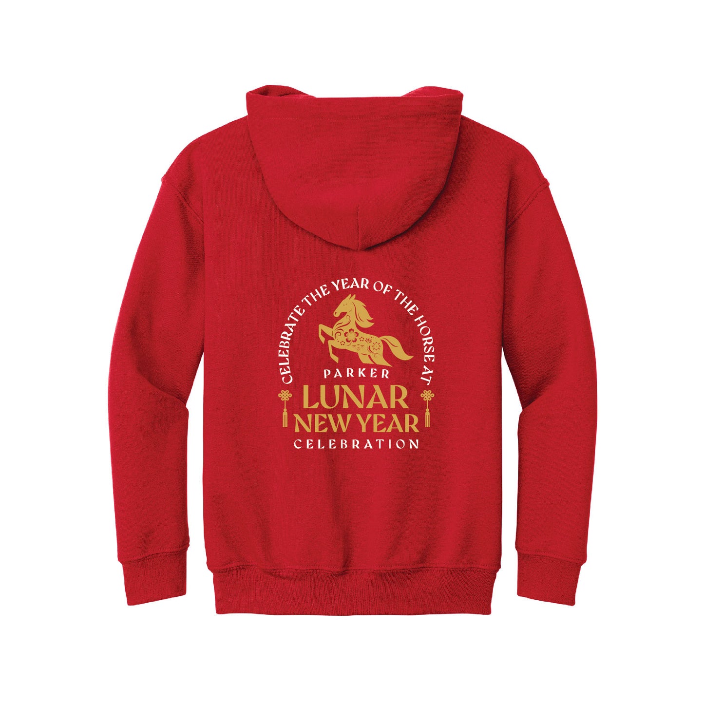 Year of the Horse Youth Hoodie LEFT CHEST (18500B)