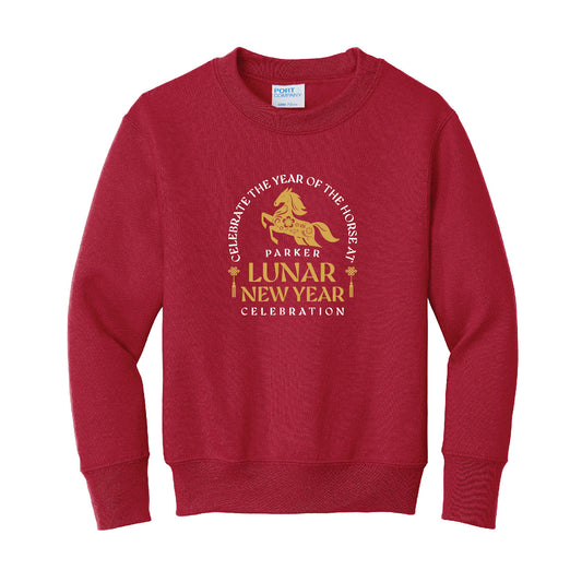 Year of the Horse Youth Crewneck Sweatshirt (PC90Y)
