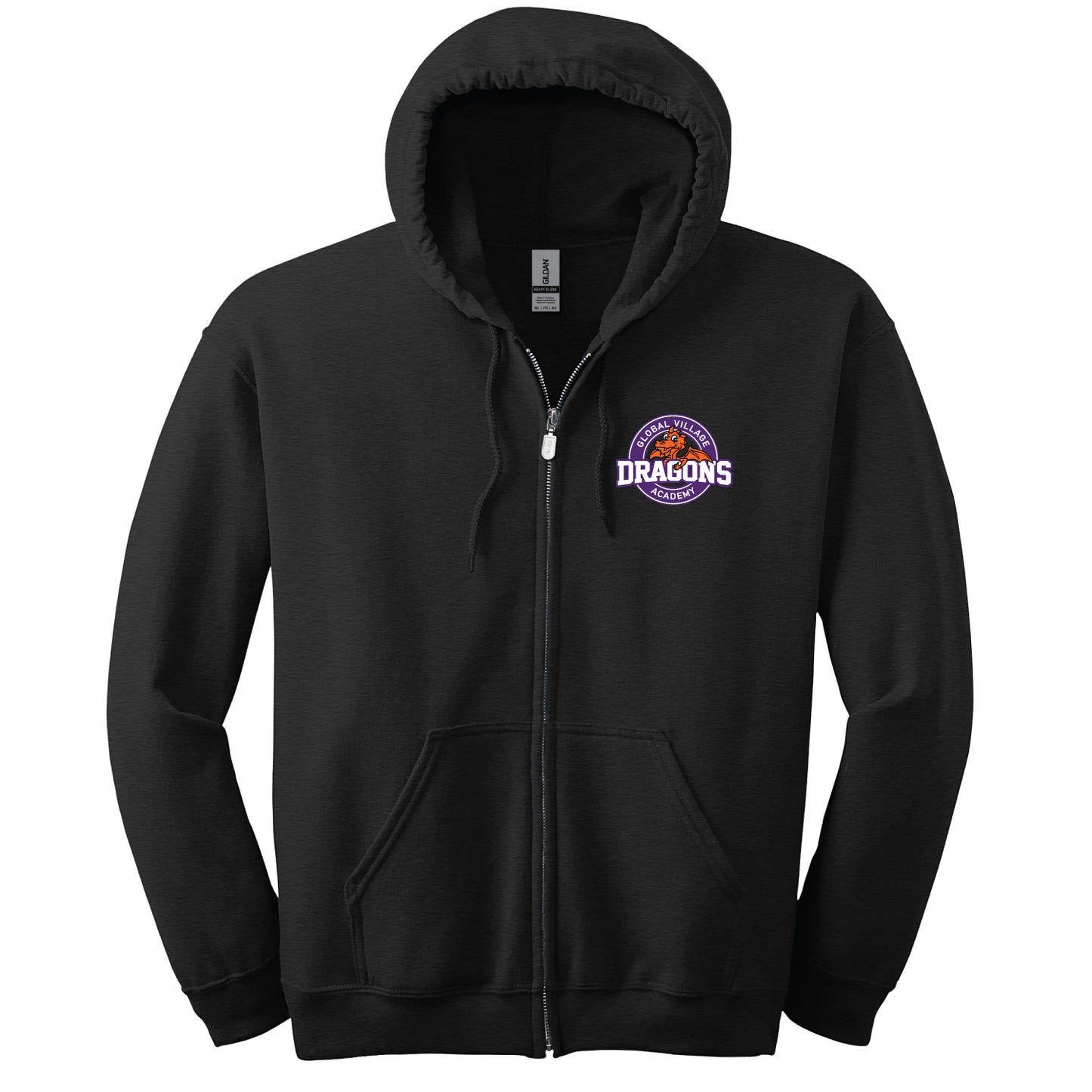 GVA Douglas Dragons Youth Zip-Up Hooded Sweatshirt (PC90YZH)