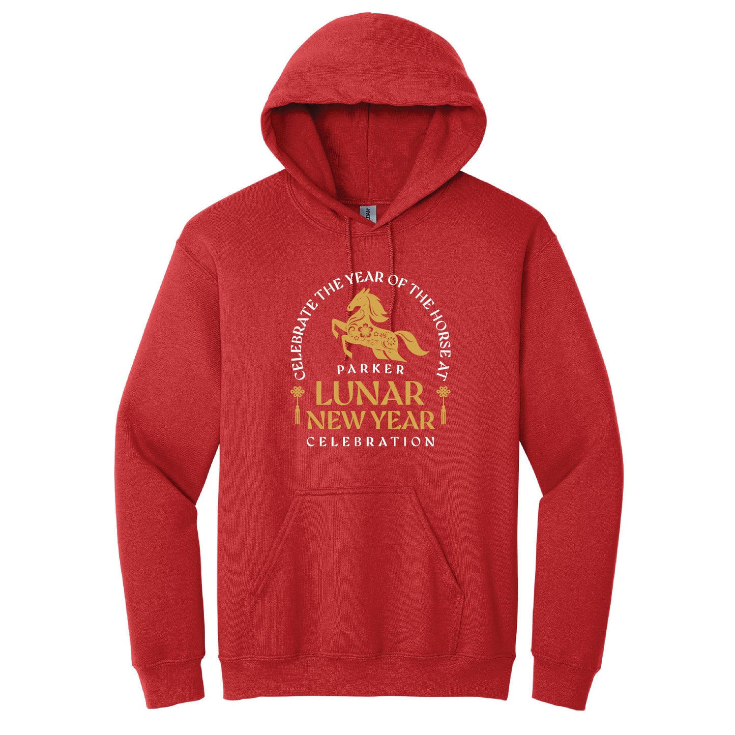 Year of the Horse Adult Hoodie FULL FRONT (18500)
