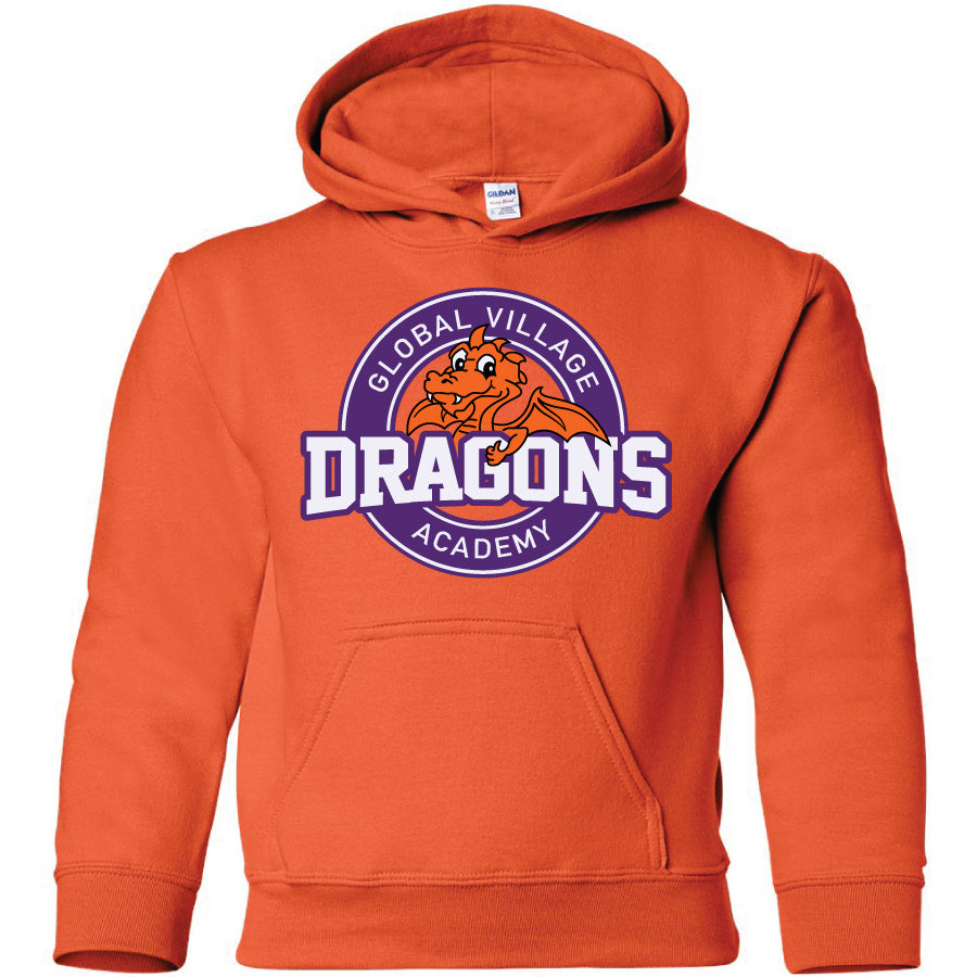 GVA Douglas Dragons Youth Pullover Hooded Sweatshirt (18500B)